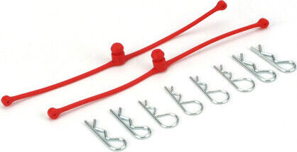 Body Klip Retainers, Red (2)