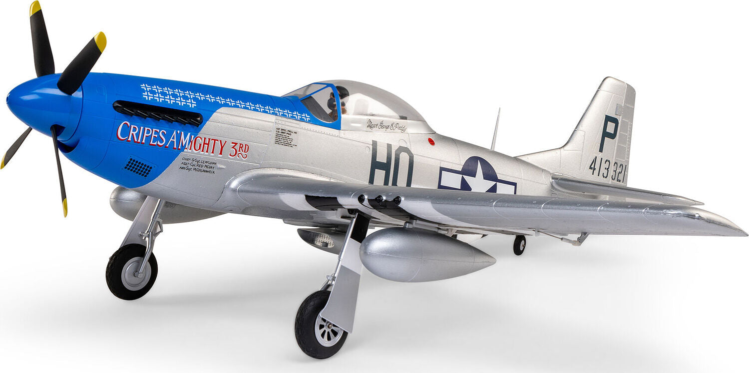 P-51D Mustang 1.2m BNF Basic with AS3X and SAFE Select 