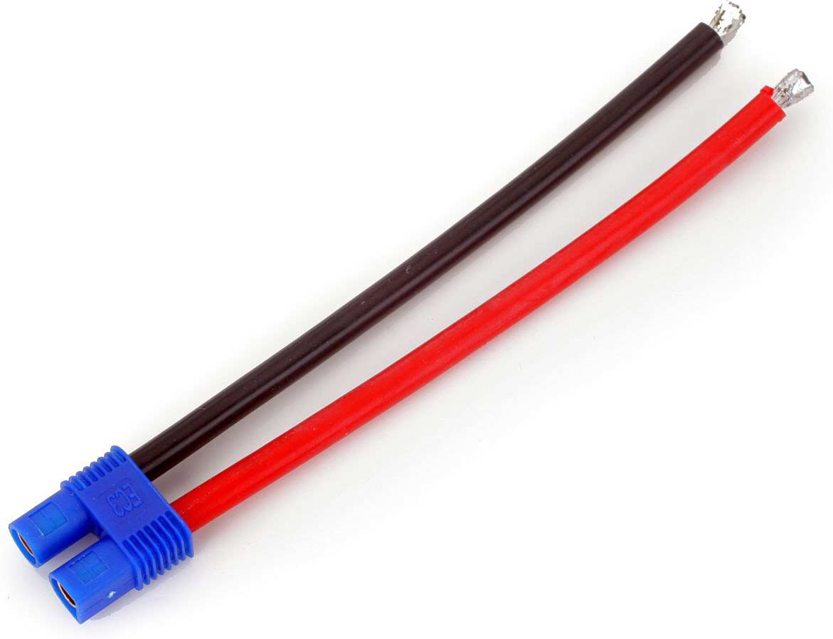 EC3 Battery Connector with 4" Wire, 13 AWG