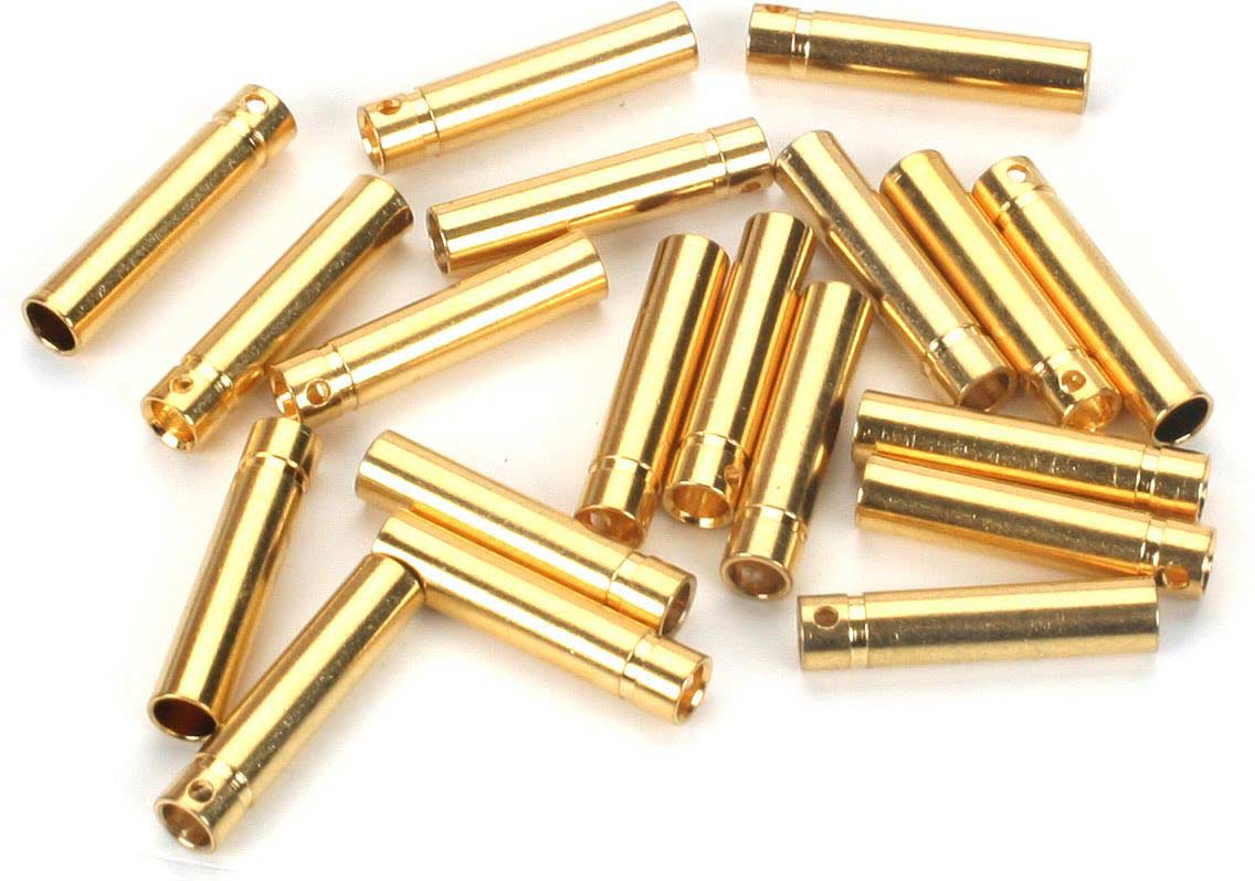 Gold Bullet Connector, Female, 4mm (30)