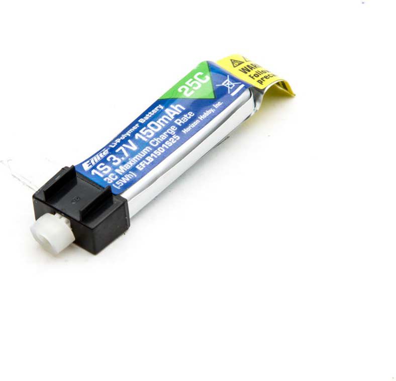 150mAh 1S 3.7V 25C LiPo Battery