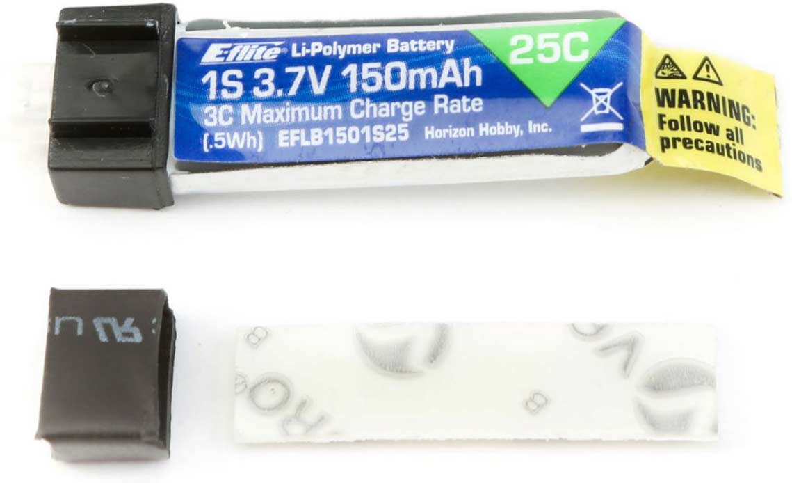 150mAh 1S 3.7V 25C LiPo Battery