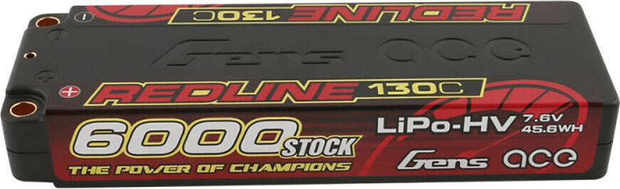 7.6V 6000mAh 2S 130C LiHV: 5.0mm BULLET