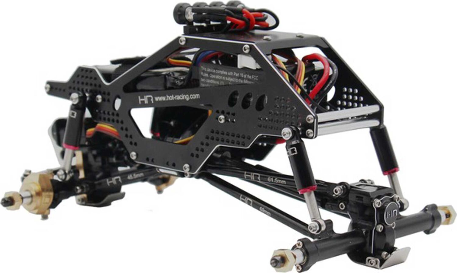 Black Internal Spring Air Shocks, 32mm (4): SCX24