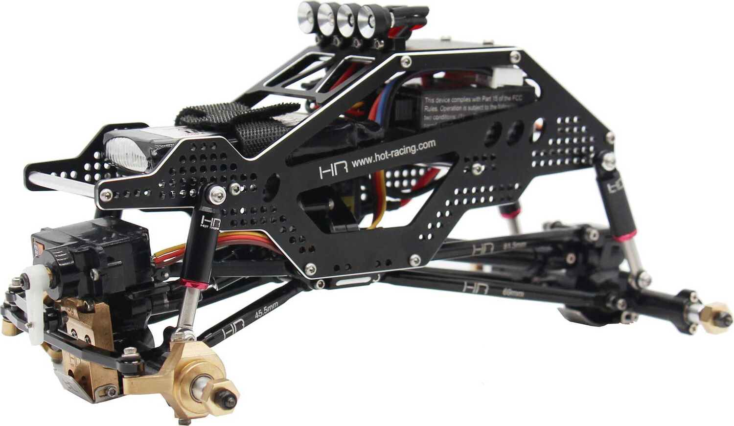 Black Internal Spring Air Shocks, 32mm (4): SCX24