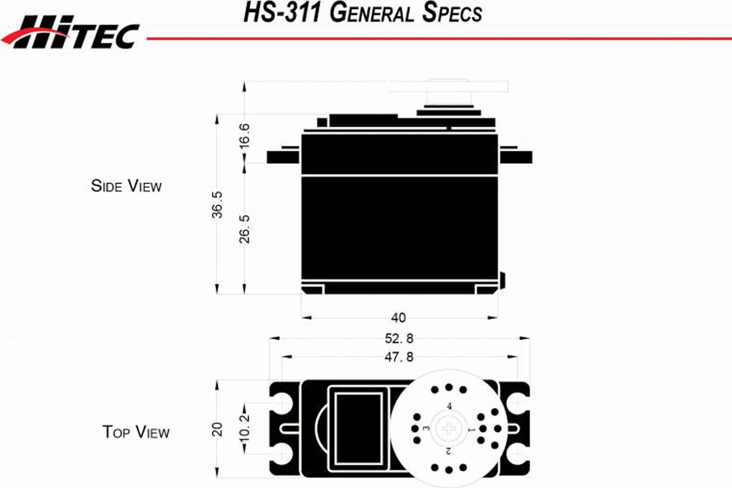 HS-311 Standard Analog Sport Servo