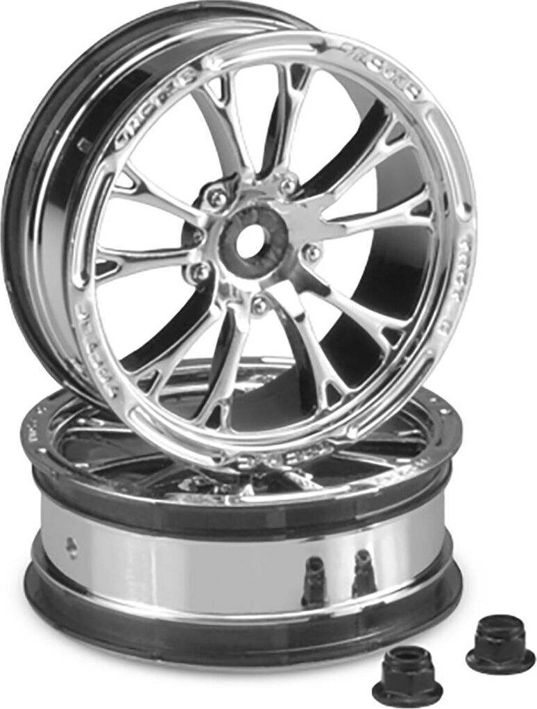 2.2" Front Wheel, 12mm Hex, Chrome