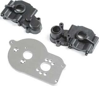 Transmission Case & Motor Plate: Mini-T 2.0, Mini-B
