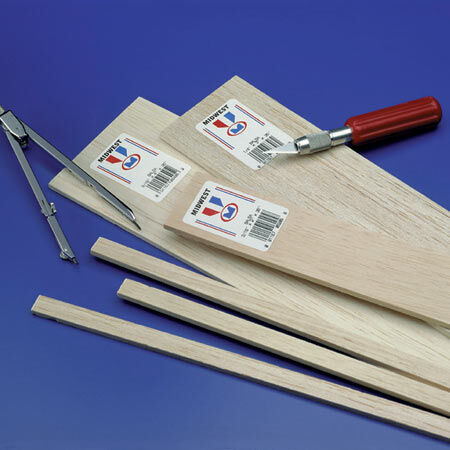 Balsa Strip 3/32 x 1/2 x 36