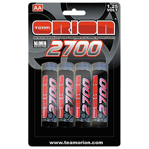 1.25V 2700mAh NiMH AA Batteries (4)