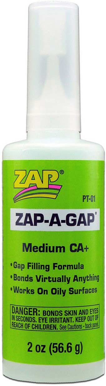 Zap-A-Gap Medium CA+ Glue, 2 oz