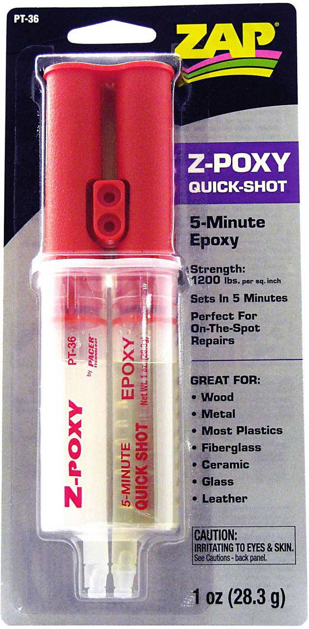 Z-Poxy 5-Minute Quick Shot Epoxy, 1 oz