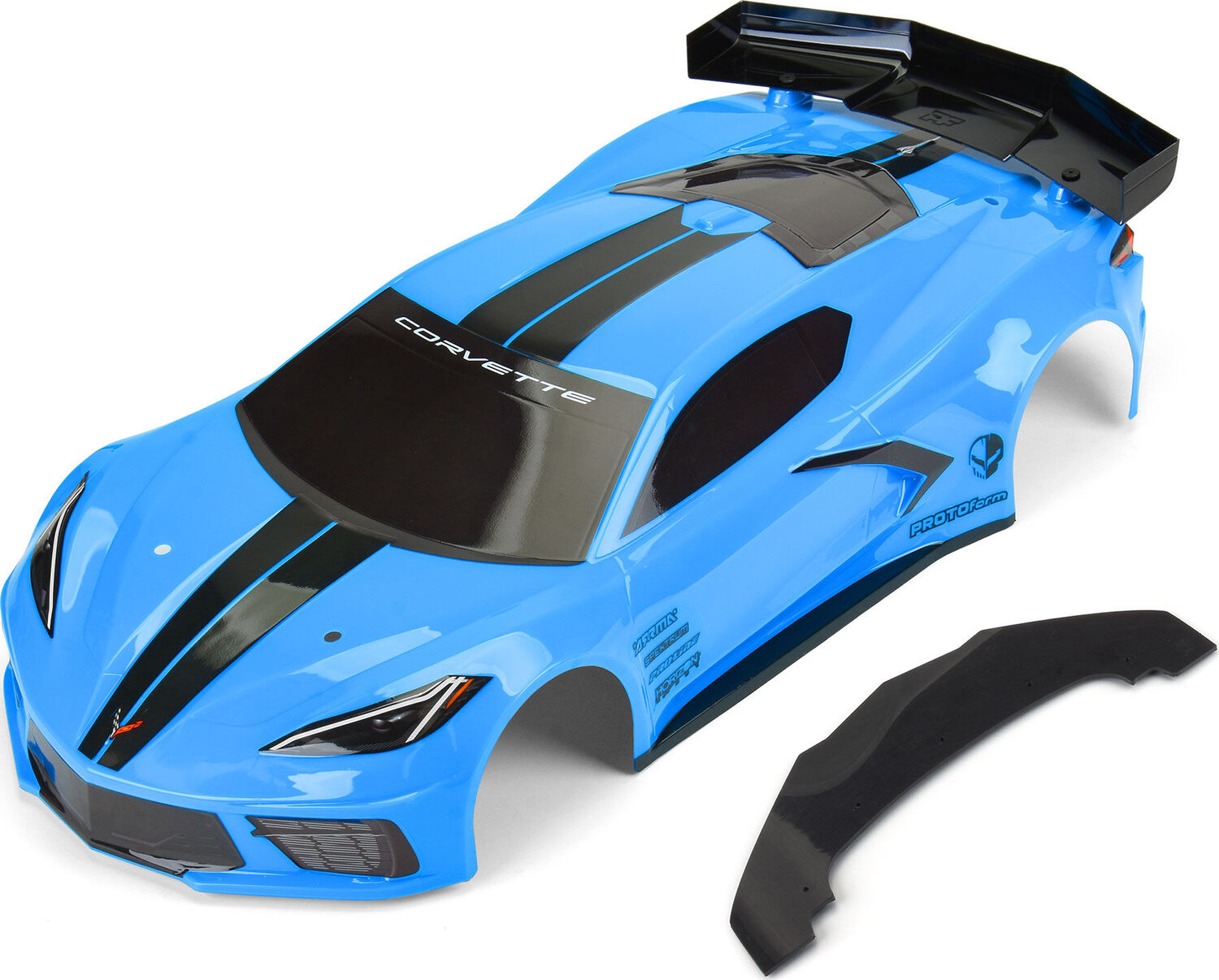 1/7 Chevrolet Corvette C8 Painted Body (Rapid Blue): Felony