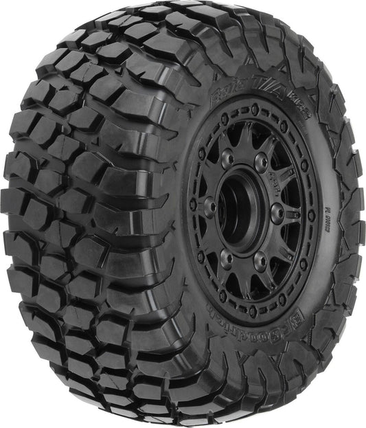 1/10 BFG KR2 M2 Front/Rear 2.2"/3.0" SC Mounted 12mm Blk Raid (2)
