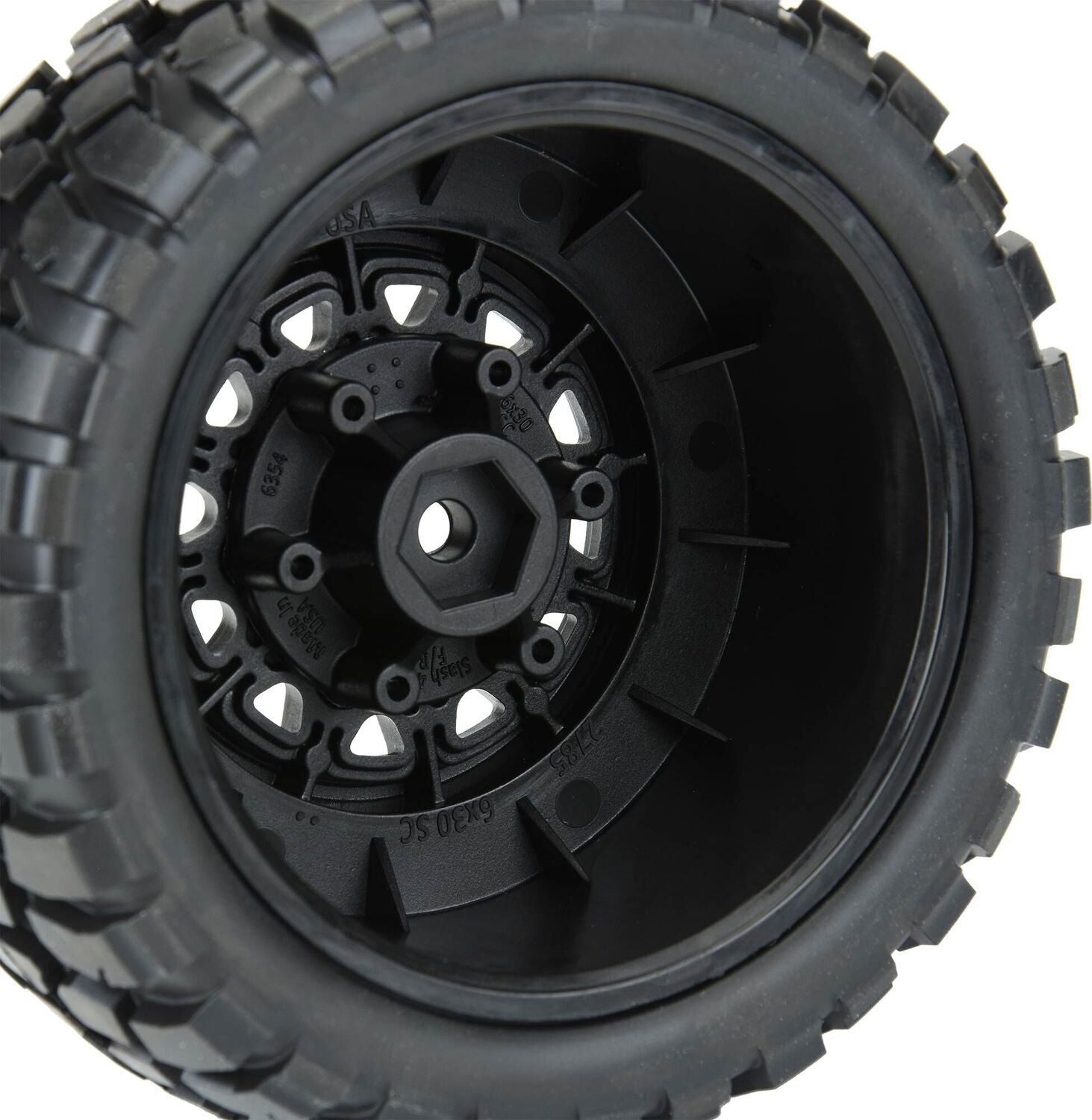 1/10 BFG KR2 M2 Front/Rear 2.2"/3.0" SC Mounted 12mm Blk Raid (2)