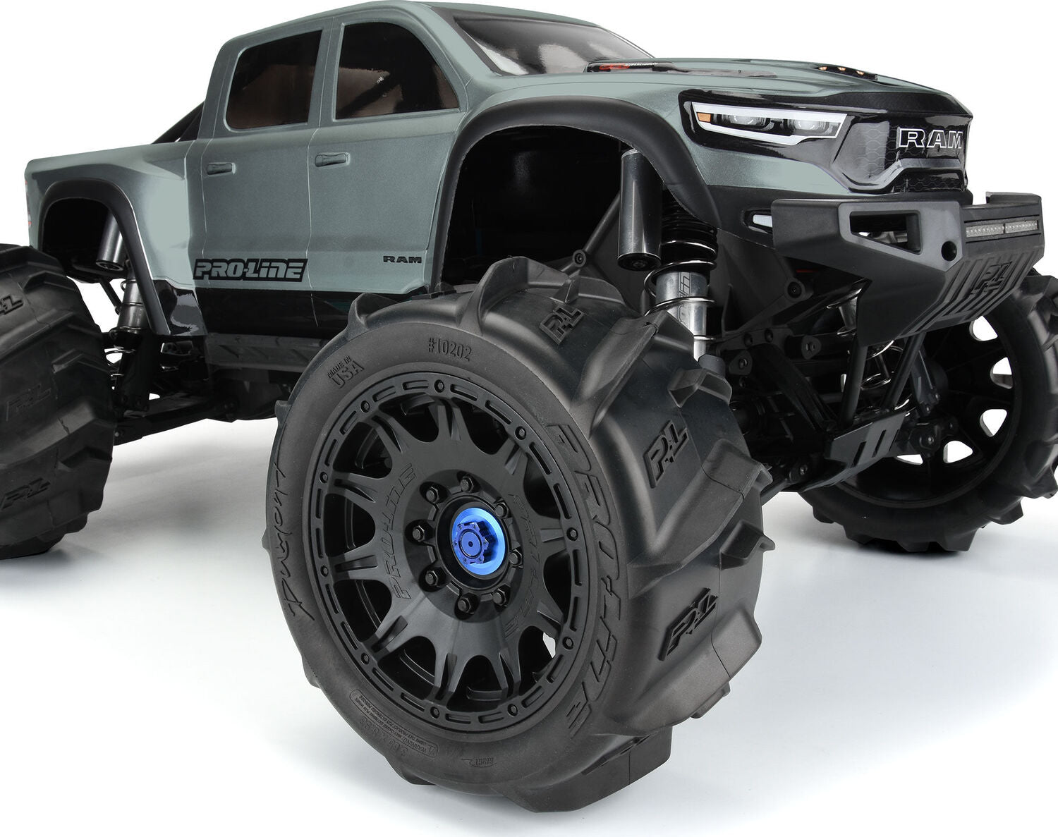 1/6 Dumont Sand/Snow Tires F/R 5.7" Tires MTD 24mm Black Raid (2)