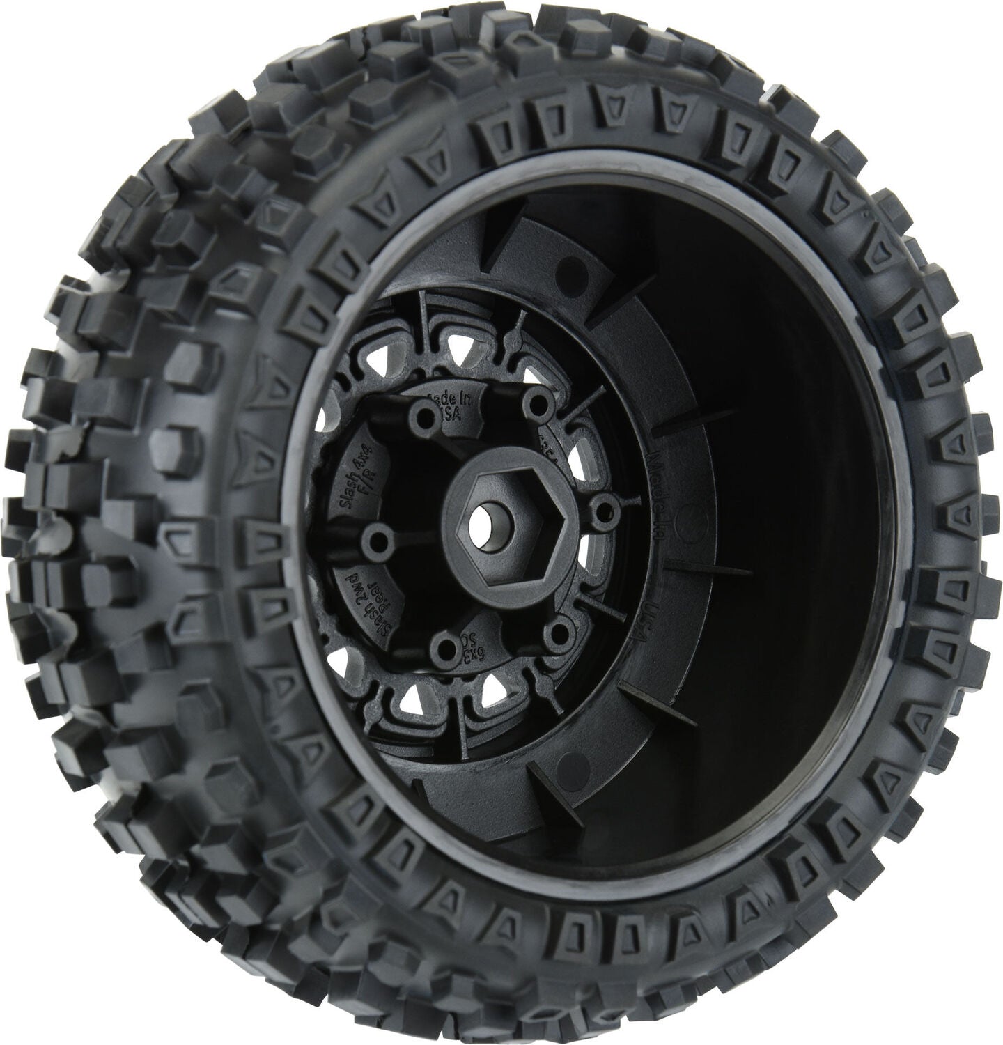 1/10 Badlands Front/Rear 2.2"/3.0" SC Mounted 12mm Black Raid (2)