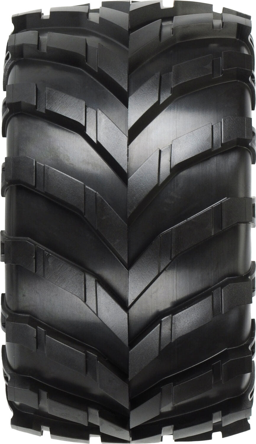 1/10 Masher Front/Rear 2.8" MT Tires Mounted 12mm Blk Raid (2)