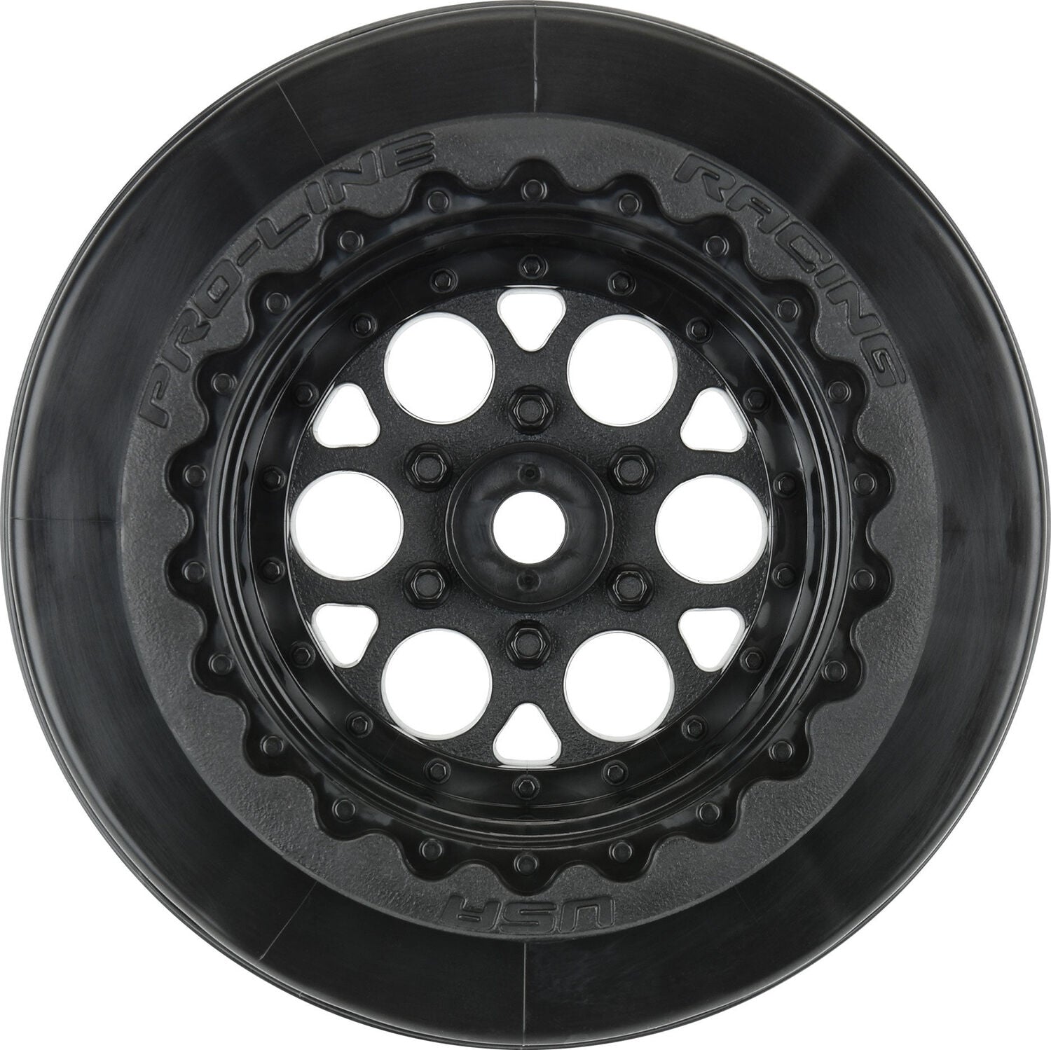 1/10 Showtime+ Wide Rear 2.2"/3.0" 12mm Drag Wheels (2) Black