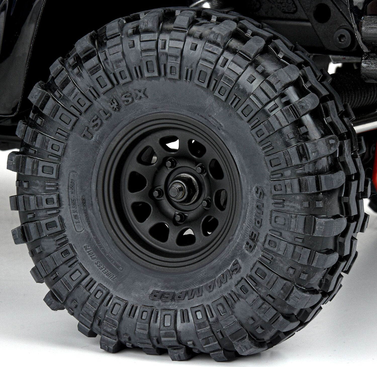 1/10 Keystone Front/Rear 1.55" 12mm Rock Crawler Wheels (2) Black