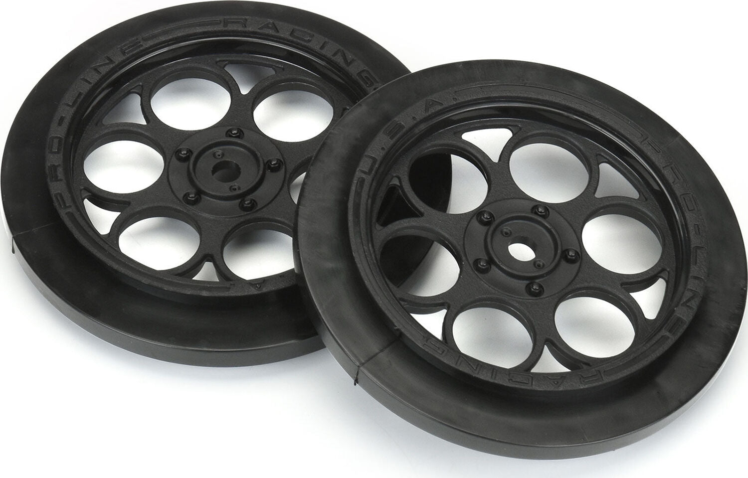 1/10 Showtime Front Runner Front 2.2"/2.7" 12mm Drag Wheels (2) Black