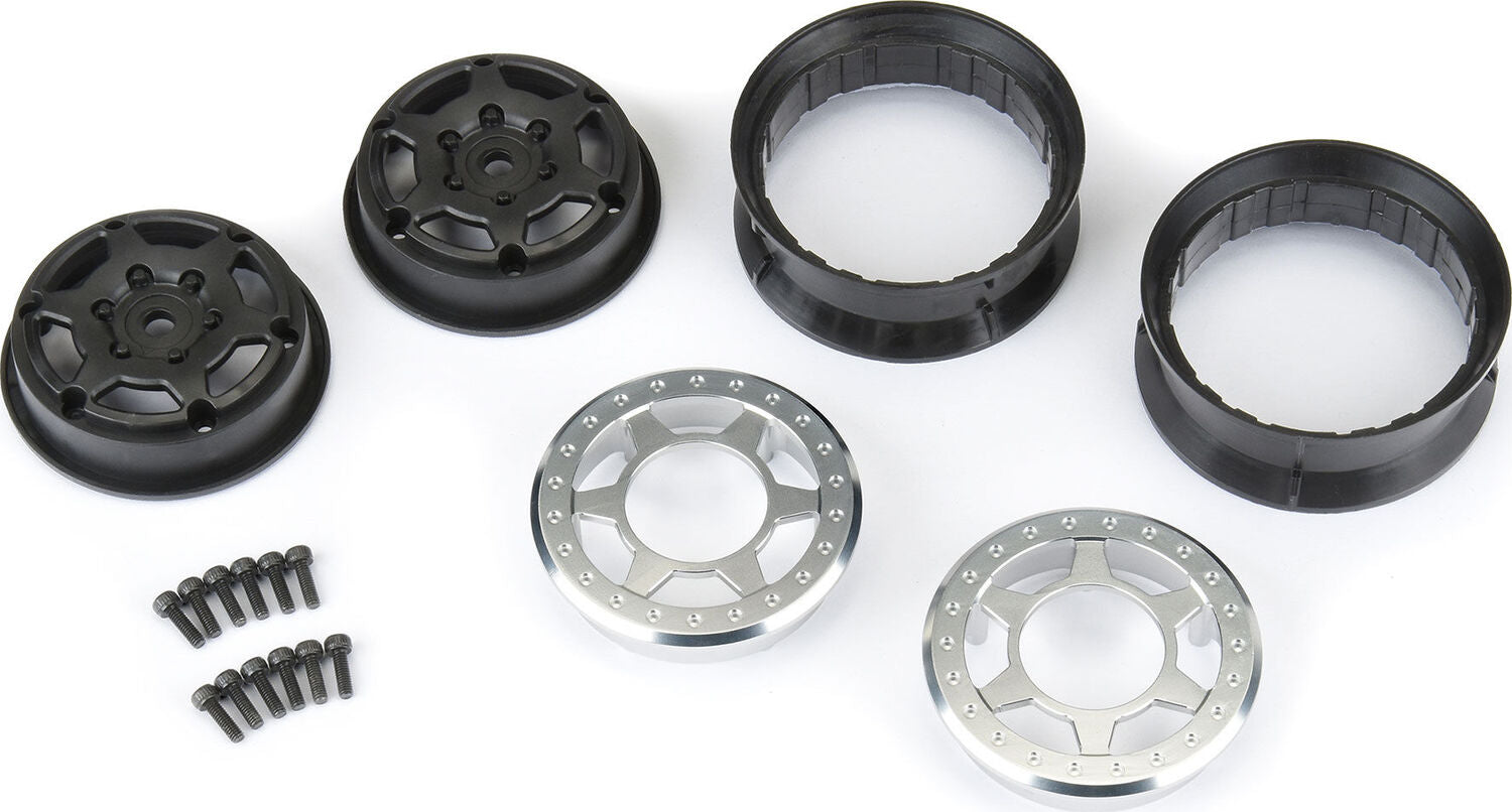 1/10 Holcomb Aluminum Front/Rear 1.9" 12mm Crawler Wheels (2)