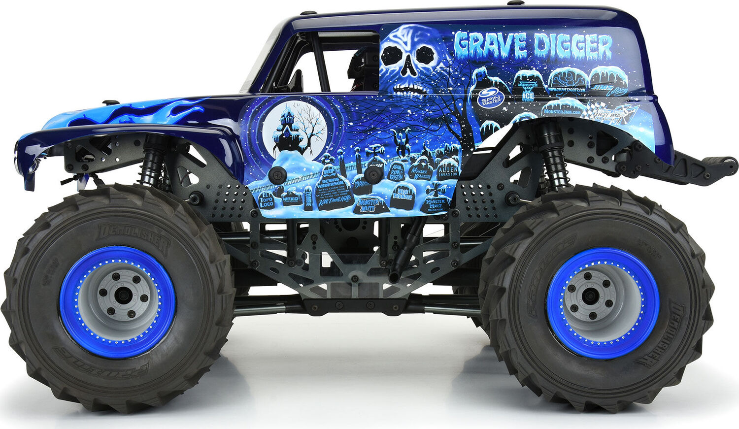 1/10 Grave Digger Ice (Blue) Painted Body Set: LMT