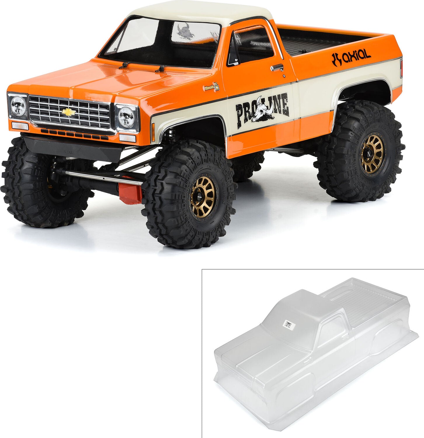 1/6 1978 Chevy K-10 Clear Body: SCX6
