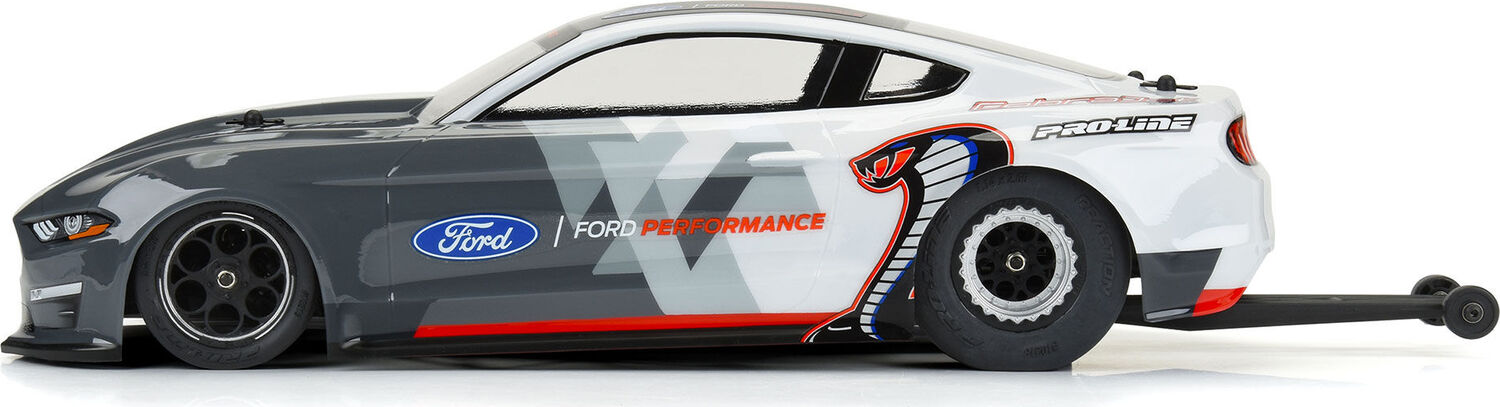 1/16 2021 Ford Mustang Cobra Jet Clear Body: Losi Mini Drag Car