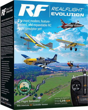 Rf Realflight Evolution Racing RealFlight Evolution RC Flight Simulator w/InterLink DX Controller