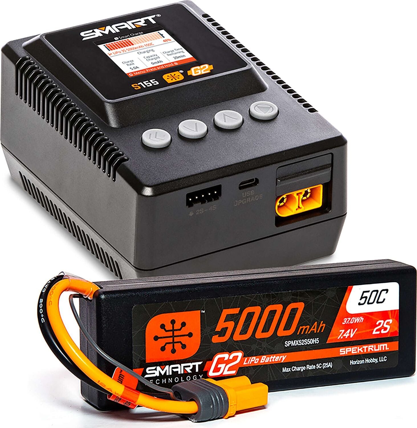 Smart Powerstage Surface Bundle: 5000mAh 2S LiPo Battery IC5 / S155 Charger