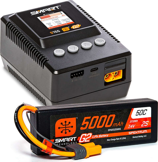 Smart Powerstage Surface Bundle: 5000mAh 2S LiPo Battery IC5 / S155 Charger