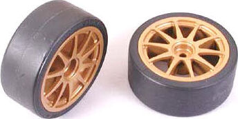 1/10 Pre-Mounted Front/Rear Drift Tires 12mm Hex (2): All Touring