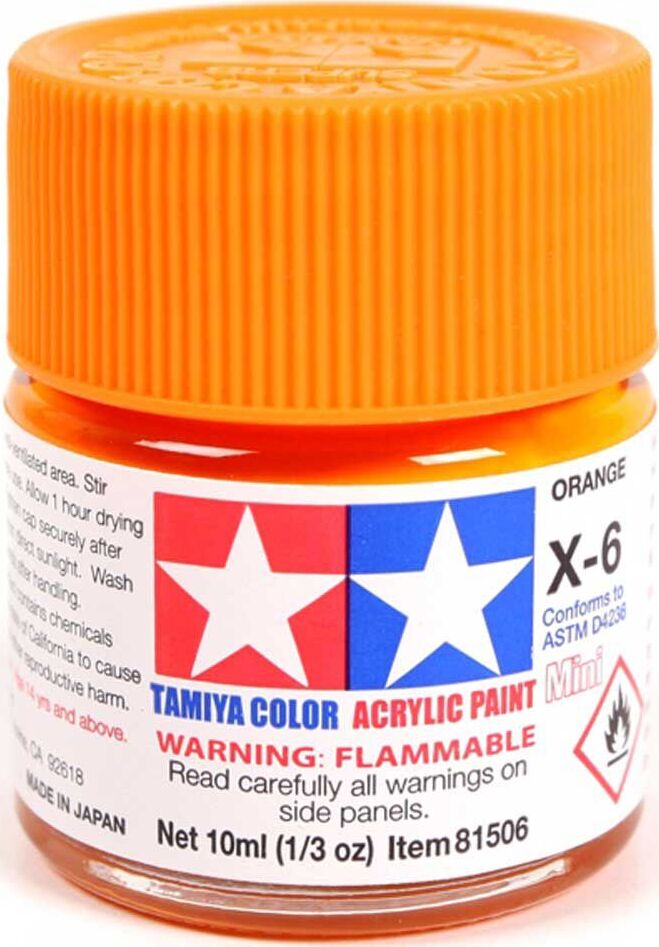 Acrylic Mini X6, Orange