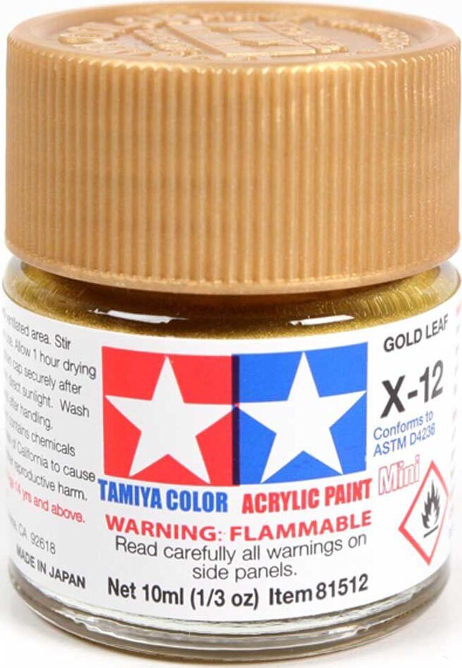 Acrylic Mini X12, Gold Leaf