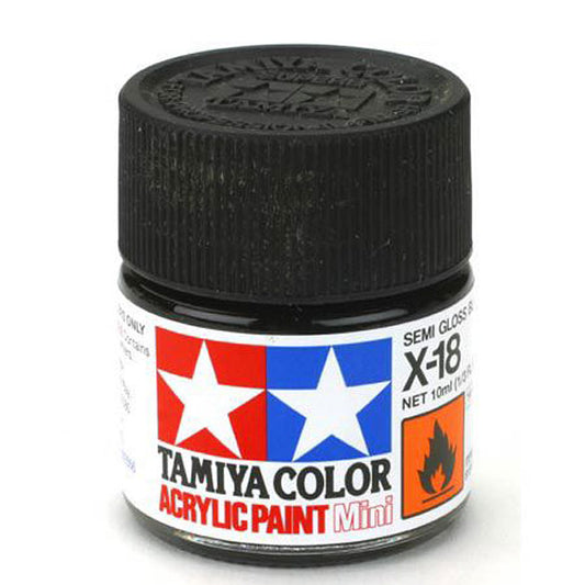Acrylic Mini X18, Semi Gloss Black