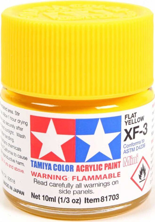 Acrylic Mini XF3, Flat Yellow