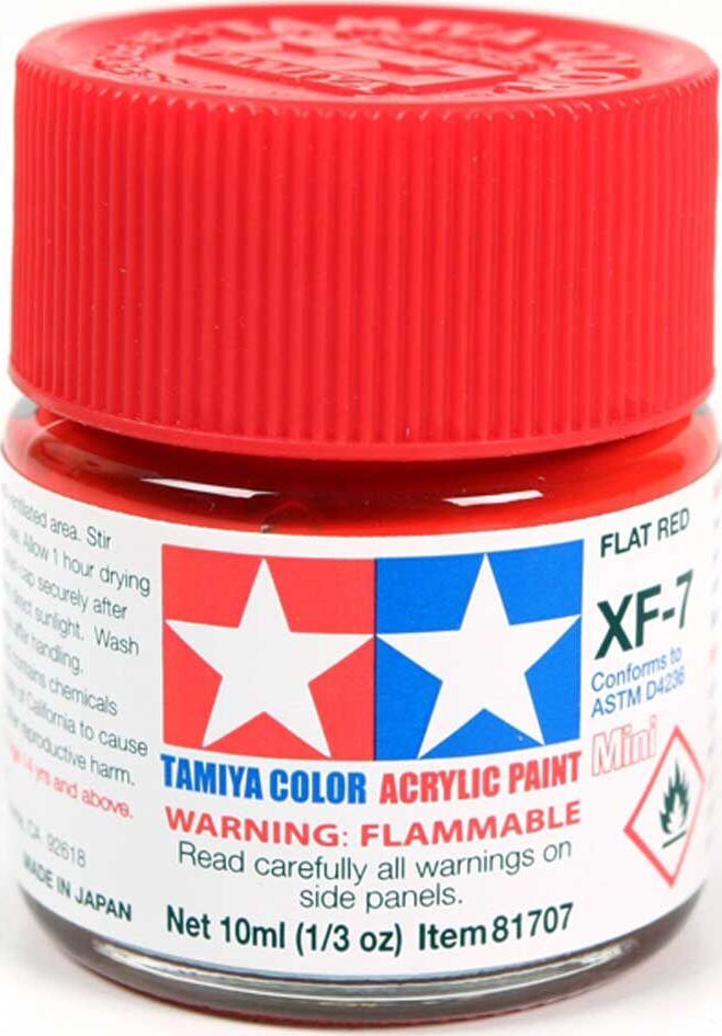 Acrylic Mini XF7, Flat Red
