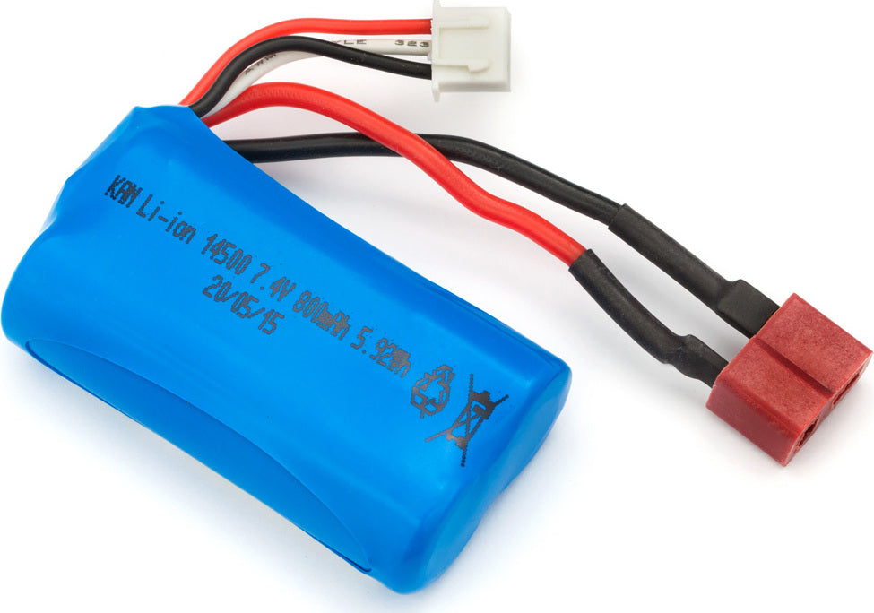 Battery Pack Li-ion 7.4V 800mAh w/ T-Plug, Slyder