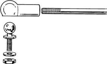Threaded Link Side Loading Threaded Ball Link, 2-56