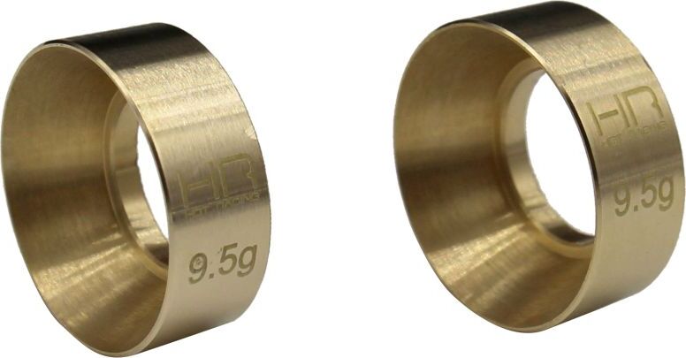 9.5g Brass KMC Machete Wheel Weights, for Axial SCX24