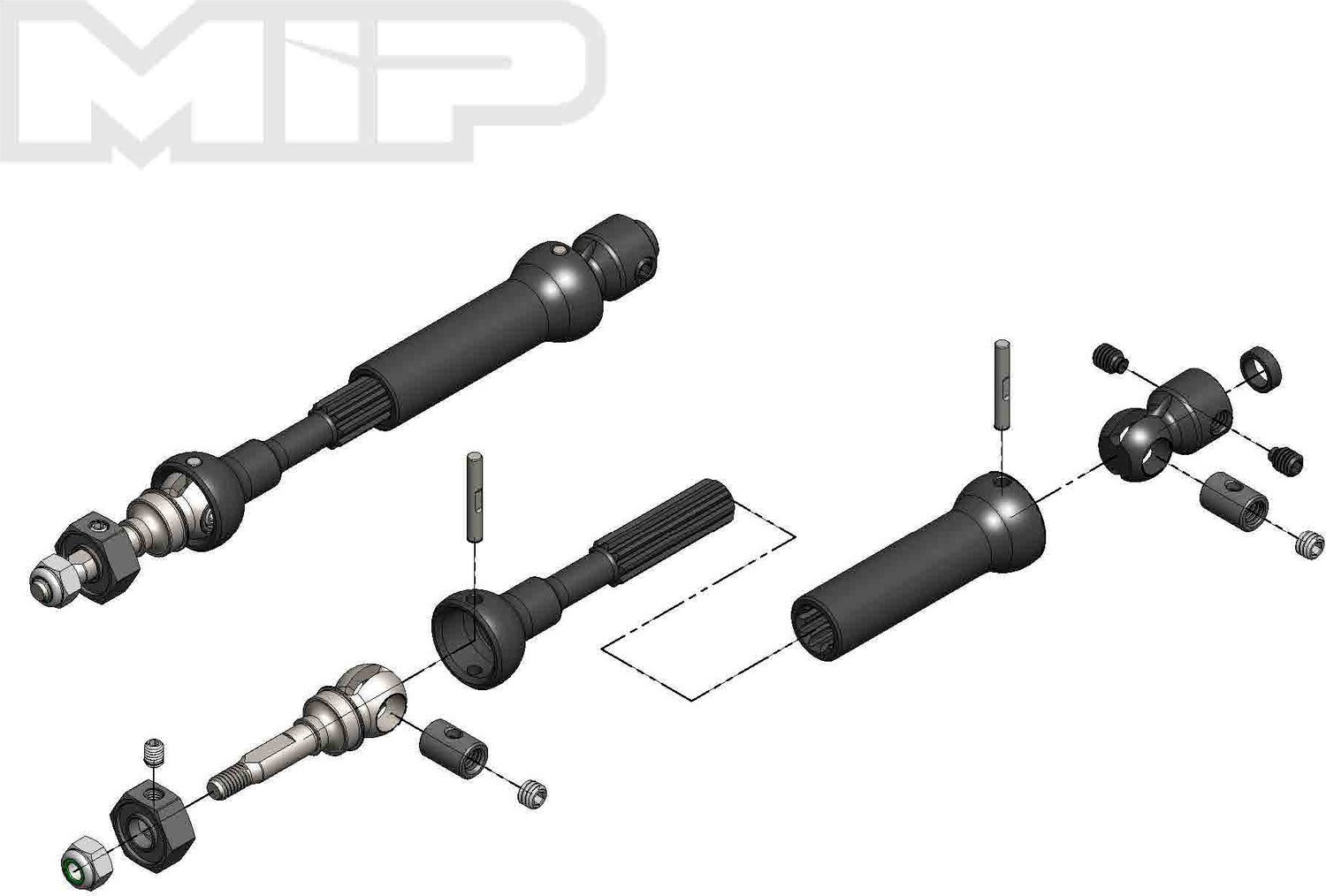 MIP X-DUTY, CVD Drive Kit, Front, 87mm to 112mm