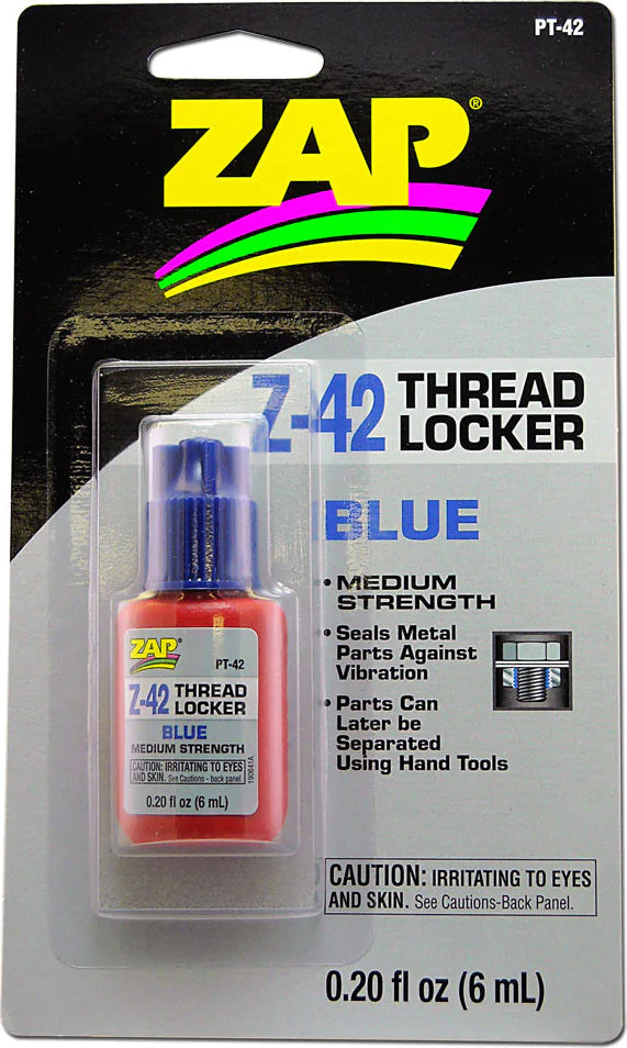 Zap Z-42 Blue Thread Locker 0.2oz Bottle