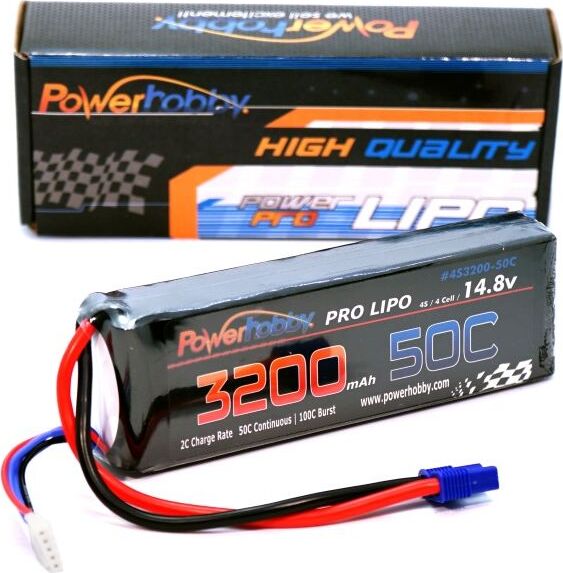 4S 14.8V 3200MAH 50C W/ EC3
