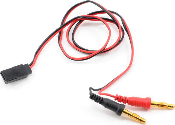 Receiver Charge Lead (Futaba Female to 4mm Banana Plugs)