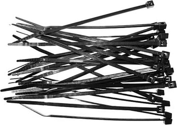 4" Black Tie Wraps (30)