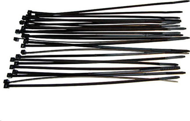 7 1/2" Black Tie Wraps (25)