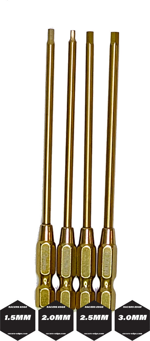 Electric Mini Screwdriver w/ Titanium Metric Bits (4pcs)