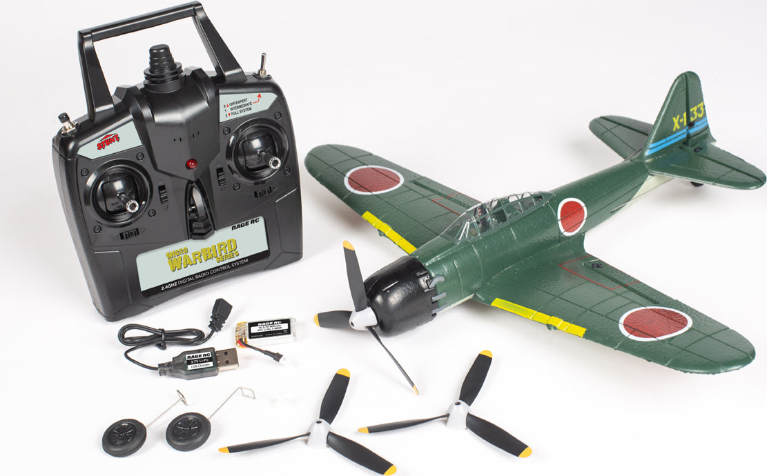 Mitsubishi A6M Zero Micro RTF Airplane w/PASS System