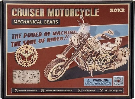 Mechanical Wood Models; Cruiser Motorcycle
